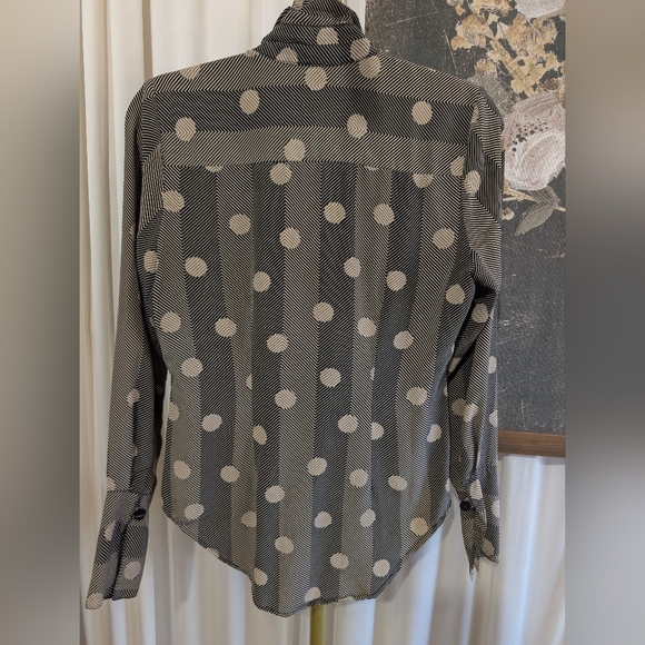 L.A.M.B By Gwen Stefani Silk Blouse Size 8 - Picture 9 of 9